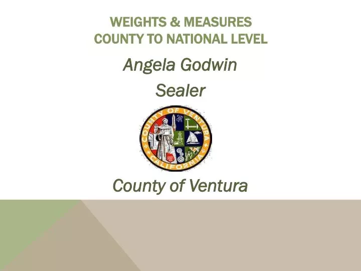 weights measures county to national level