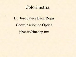 colorimetr a