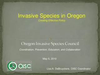 Oregon Invasive Species Council