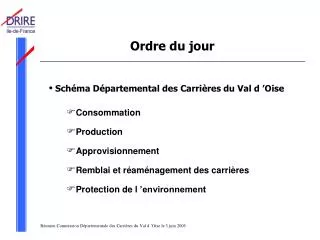 ordre du jour