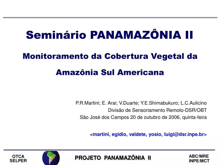 semin rio panamaz nia ii