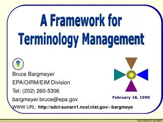 A Framework for Terminology Management