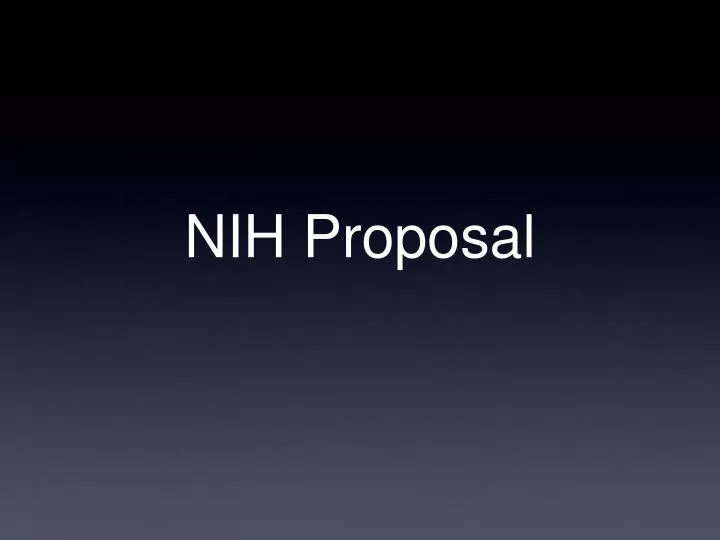 nih proposal