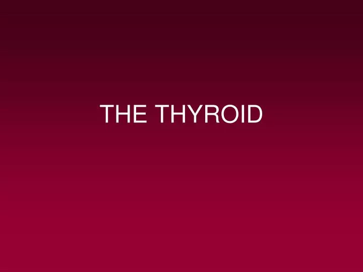 the thyroid