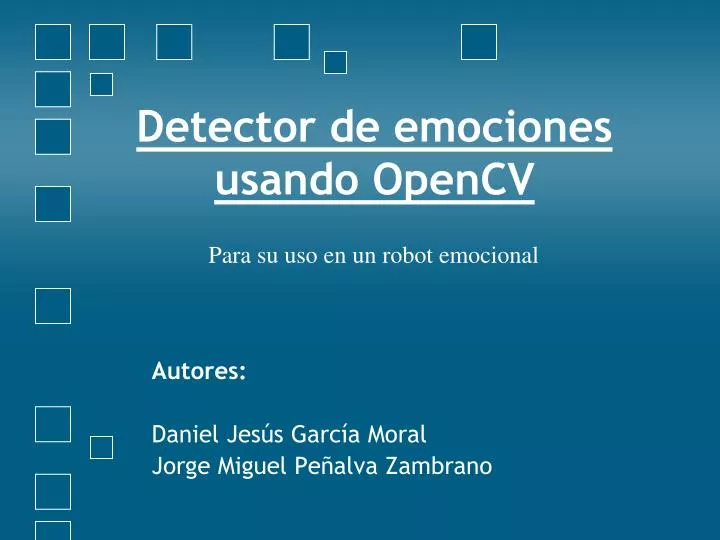 detector de emociones usando opencv