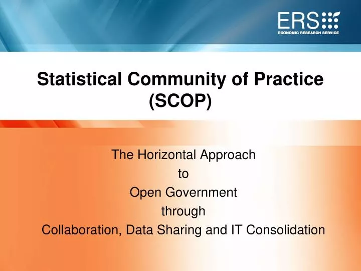 statistical community of practice scop