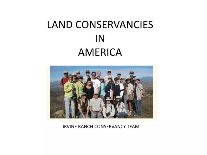 land conservancies in america