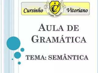 aula de gram tica