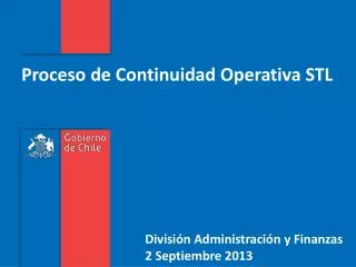 proceso de continuidad operativa stl