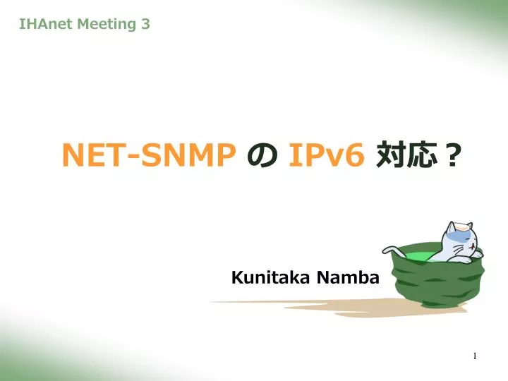 net snmp ipv6