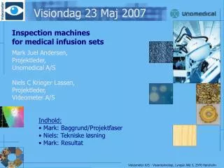 visiondag 23 maj 2007