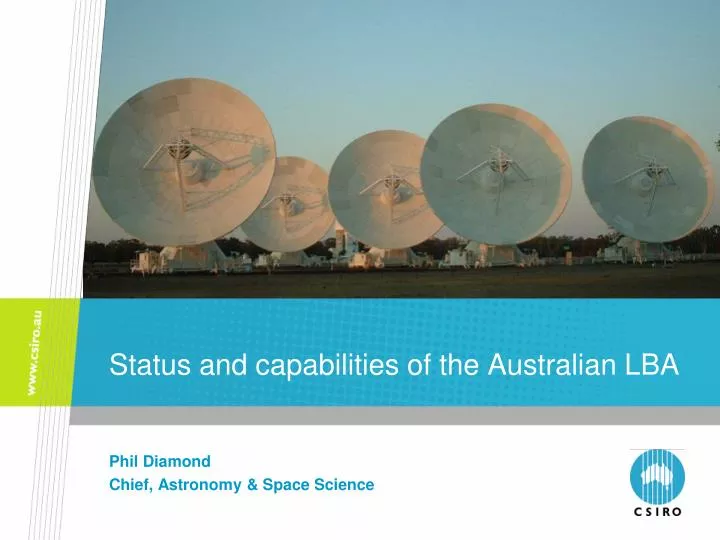 status and capabilities of the australian lba