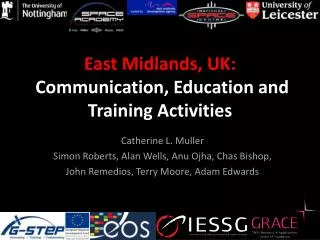 East Midlands, UK: Communication, Education and Training Activities