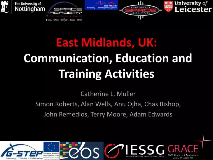 east midlands uk communication education and training activities