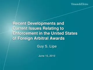 Guy S. Lipe June 15, 2010