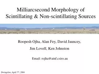 Milliarcsecond Morphology of Scintillating &amp; Non-scintillating Sources