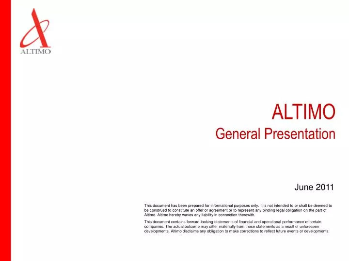 altimo general presentation