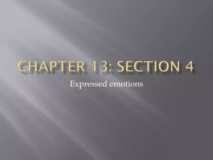 chapter 13 section 4
