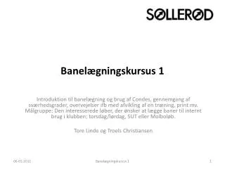 banel gningskursus 1