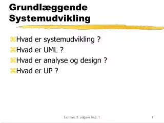 grundl ggende systemudvikling