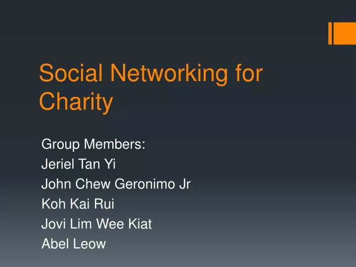 social networking for charity