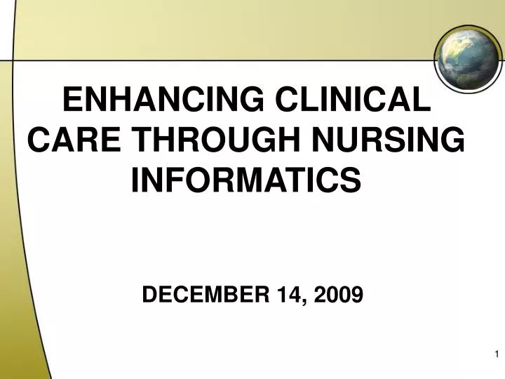 enhancing clinical care through nursing informatics