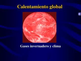 calentamiento global