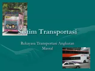 sistim transportasi