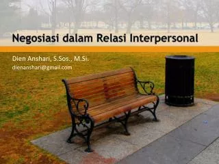 negosiasi dalam relasi interpersonal