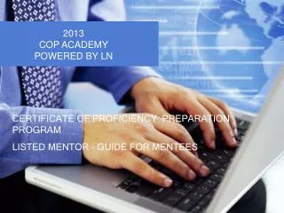 certificate of proficiency preparation program