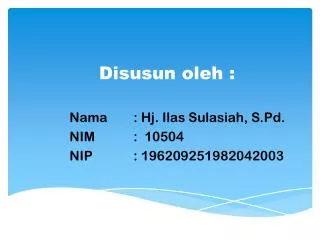 disusun oleh