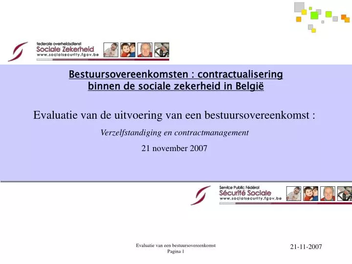 bestuursovereenkomsten contractualisering binnen de sociale zekerheid in belgi