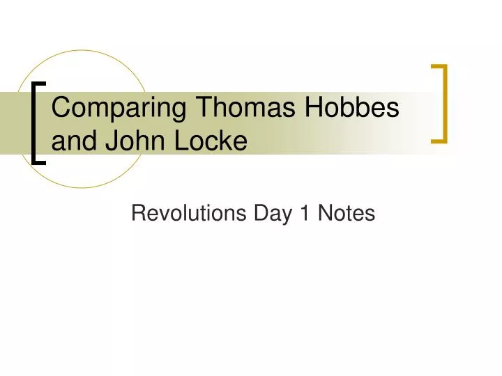 comparing thomas hobbes and john locke