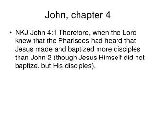 John, chapter 4