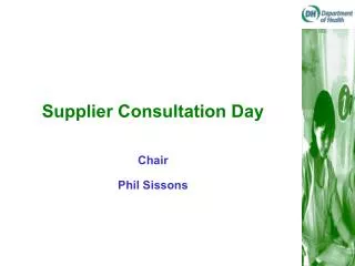 Supplier Consultation Day