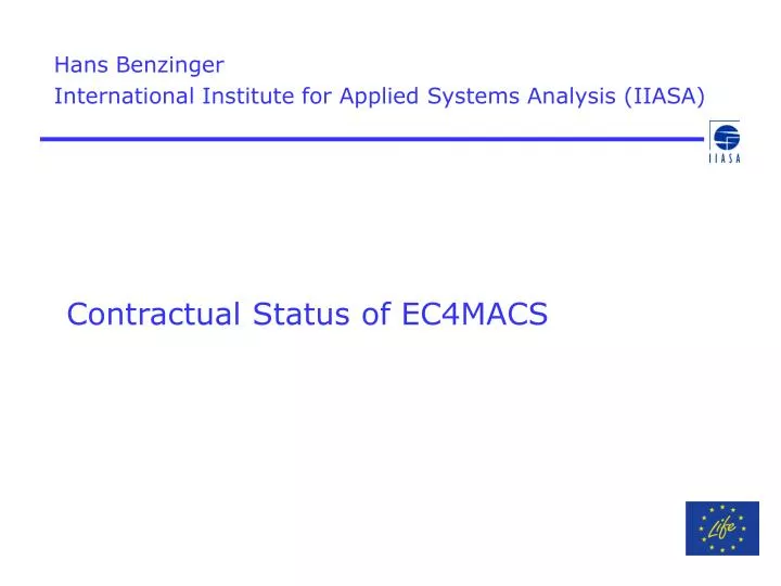 contractual status of ec4macs