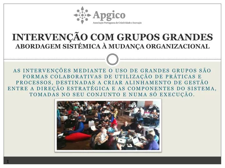 interven o com grupos grandes abordagem sist mica mudan a organizacional