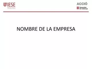 nombre de la empresa