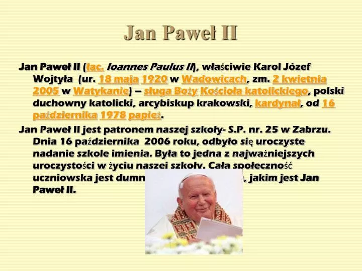 jan pawe ii