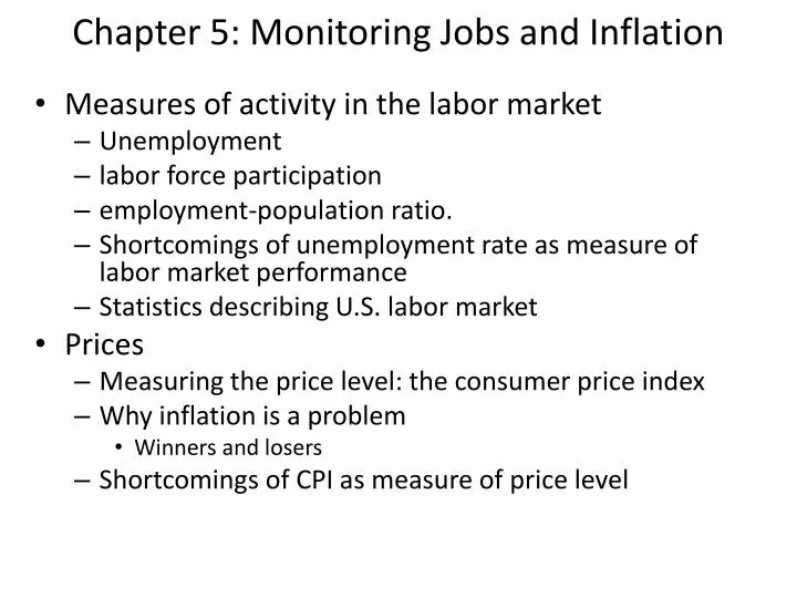 chapter 5 monitoring jobs and inflation