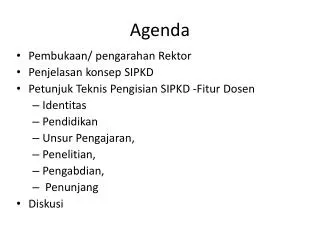 agenda