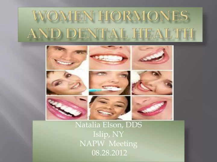 women hormones and dental health