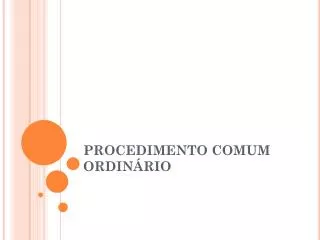 procedimento comum ordin rio