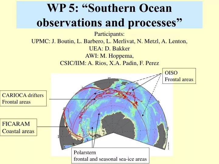 wp 5 southern ocean observations and processes