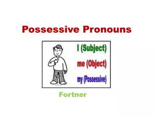 Possessive Pronouns