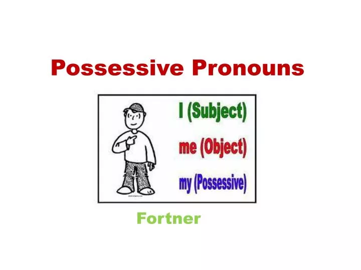 possessive pronouns