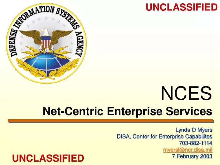 nces net centric enterprise services
