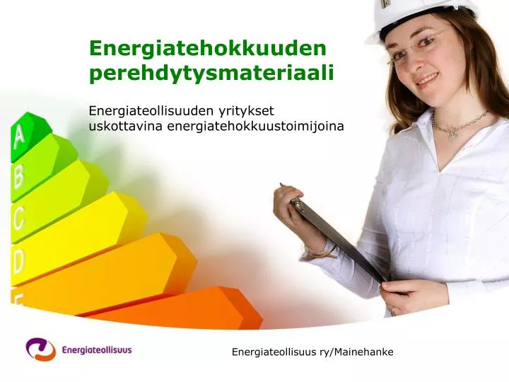 energiatehokkuuden perehdytysmateriaali