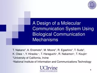 A Design of a Molecular Communication System Using Biological Communication Mechanisms
