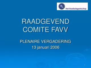 raadgevend comite favv